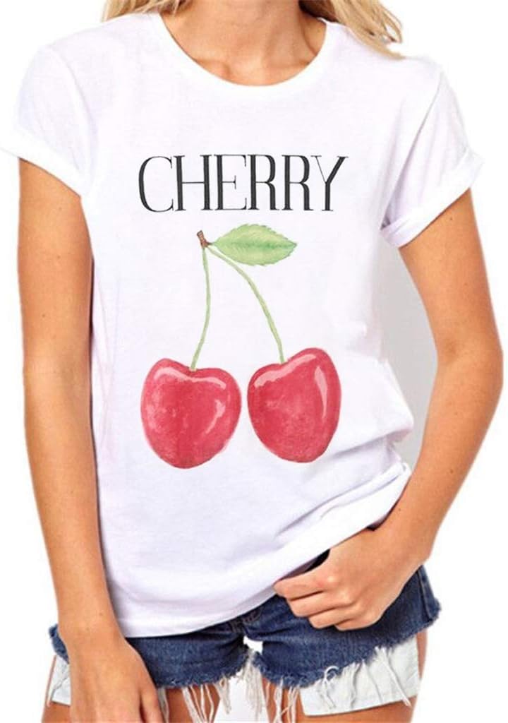 Wintialy Women Plus Size Letter Printing Tees Shirt Short Sleeve T Shirt Blouse