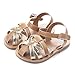Beeliss Baby Sandals Rubber Sole Summer Shoes (6-12 Months, Brown)