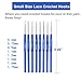 54PCS Crochet Hooks Set with Storage Bag, 12 Extreme Long Ergonomic Crochet Hooks & 8 Lace Crochet Hooks with Crochet Accessories