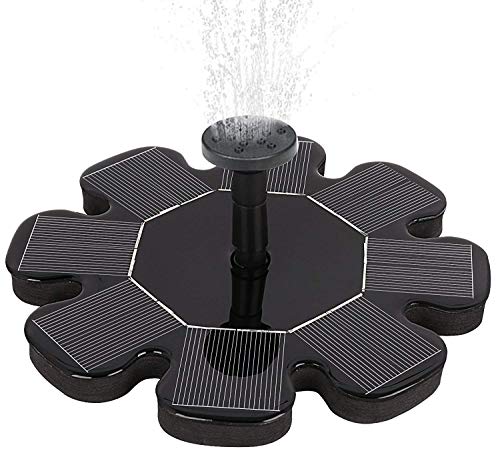 VOOCO Solar Fountain Pump, Outdoor Solar Powered Bird Bath Water Fountain Pump Solar Sprinkler Fountain for Pool Garden Aquarium - Thumbnail 7
