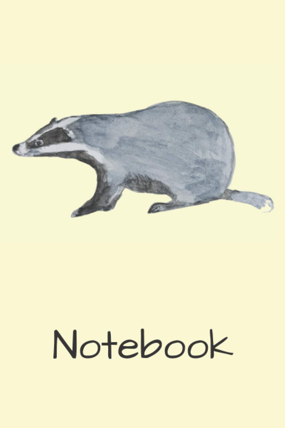 Badger Notebook: 100 Page Blank College Ruled Journal