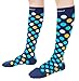 CompressionZ 20-30 mmHg Compression Socks Men & Women - Knee High Support Stockings (Ocean Dots, Medium)