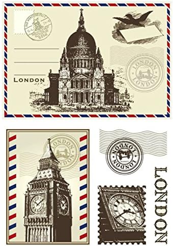 Layhome New Arrival Stamping Silicone Clear Stamp Cards Making (London)