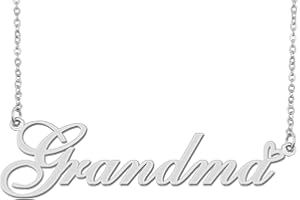 Aoloshow Personalized Heart Name Necklace Gold Custom Any Names Stainless Steel Jewelry for Womens Graduation