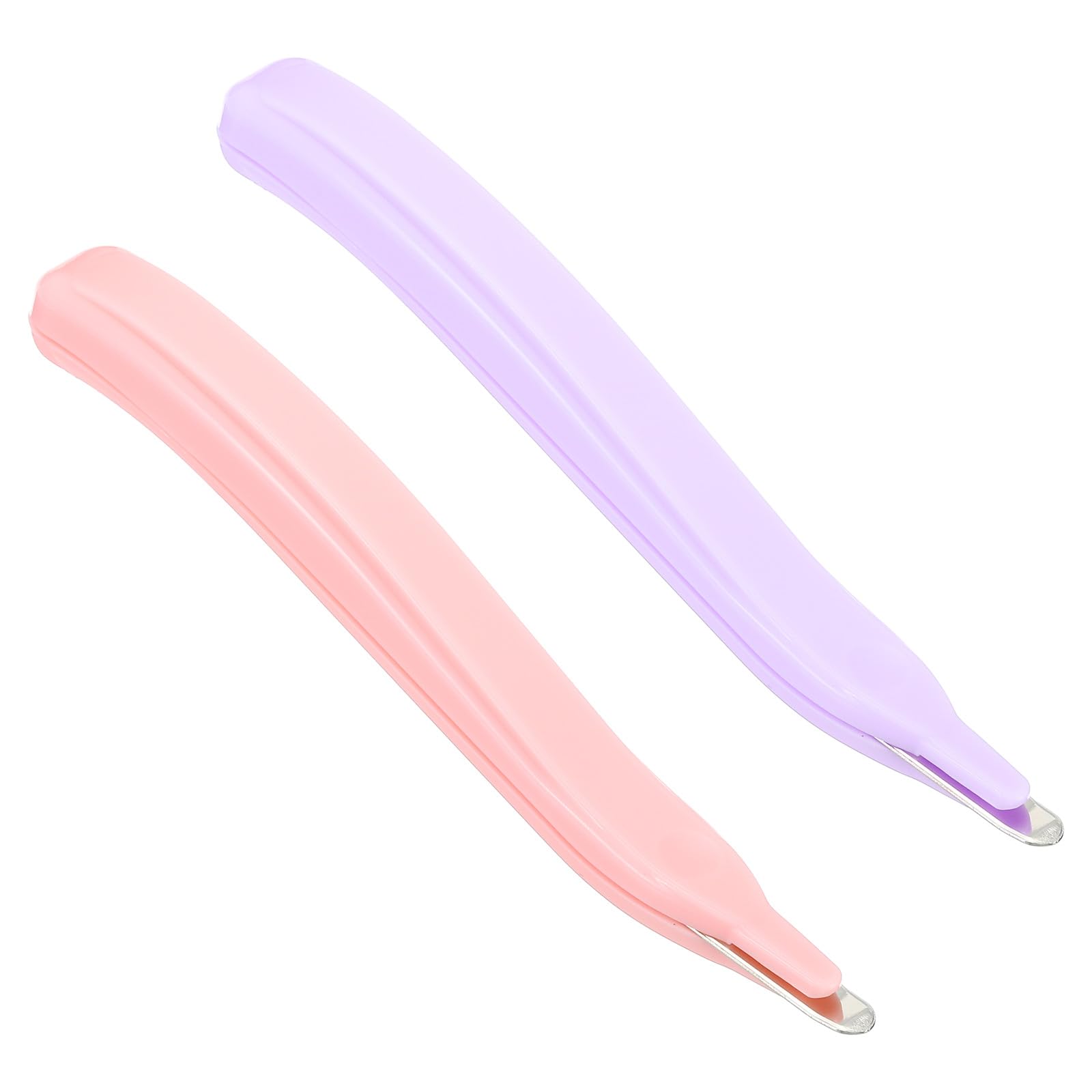 PATIKIL Staple Remover, 2 Pack Magnetic Staple Puller Desktop Removal Tool Cutting Tool for Office Home, Purple, Pink