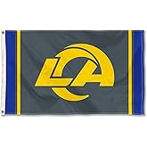 Los Angeles Rams Blackout Sideline Flag Outdoor Indoor 3x5 Foot Banner