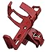 PAMASE Adjustable Quick Release Bike Water Bottle Cage Rack - Mountain Road Bicycle Bottle Holder Red