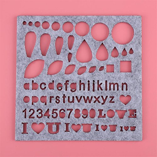 DIY Craft Stencil Applique Mold Wedding Dress Needle Felting Starter Kit Hand Embroidery Tool Sewing Accessories by Xiaolanwelc - Thumbnail 6