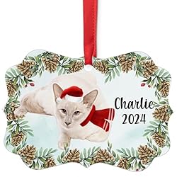 Lilac Balinese Cat Christmas Ornament 2024