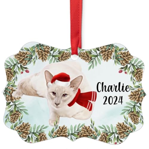 Lilac Balinese Cat Christmas Ornament 2024