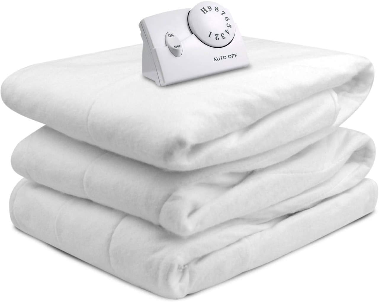 Biddeford Automatic Electric Heated Fitted Mattress Pad - White (FULL)