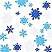 Coopay Glitter Snowflake Foam Stickers Self-Adhesive Snowflake Stickers Decals for Christmas Decoration, DIY Craft Projects, Assorted Color and Sizes