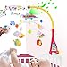 Baby Crib Mobile Music Box, Hanging Projection Light Toys with Remote Control, Rotating Musical Projector Toy for Infant, Battery Operated Projecting Planet to Ceiling, Newborn Bed Airplane Lights