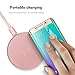 Wireless Charger, Luxsure Qi Wireless Charger Pad for Samsung Galaxy S7/ S7 Edge/ S6 Edge/ S6 Plus, Note 5, Nexus 7 6 5, Nokia Lumia 920, LG Optimus Vu2 and Other Qi-Enabled Devices (Rose Gold)