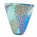 Luxury Lane Hand Blown Blue Abstract Art Glass Vase 7