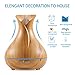 NexGadget 400ml BPA Free Ultrasonic Aromatherapy Essential Oil Diffuser - Cool Mist Humidifier for Home,Office,Spa&More - Wood Grain-Wintech-US is The only Designated Authentic NexGadget Seller