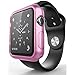 Apple Watch Case 38mm iWatch Silicone Bumber Case[Ultra Thin] With 1 Microfiber Cleaning Cloth-PINK