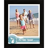 Craig Frames 1WB3BK 16 by 20-Inch Picture Frame, Smooth Wrap Finish, 1-Inch Wide, Black