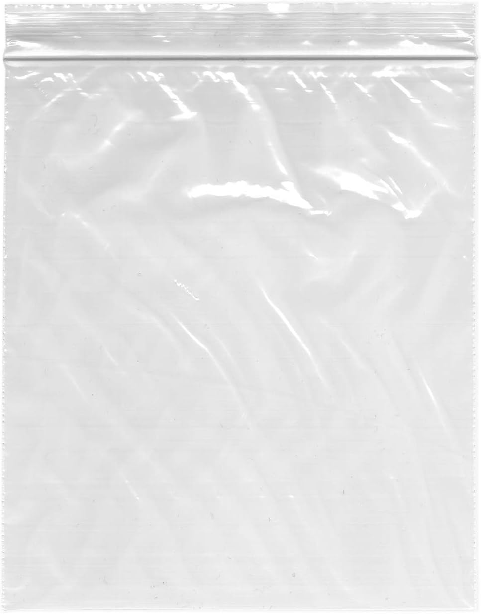 Plymor Zipper 1.7 Mil Reclosable Storage Bags, Quart, 7