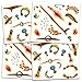 Zombie Temporary Tattoos Party Supplies Pack (6 Sheets - Over 60 Wound Tattoos Total)
