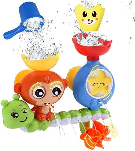 Anear Bath Toys For Toddlers Kids Babies 1 2 3 Year Old Boys Girls Bathtub Toy With 2 Toy Cups Strong Suction Cups Ideas Color Box Buy Online At Best Price In Uae Amazon Ae