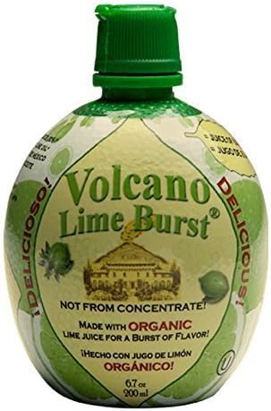 Volcano Lime Burst Organic, 6.7oz (Pack of 3) by Italian Volcano