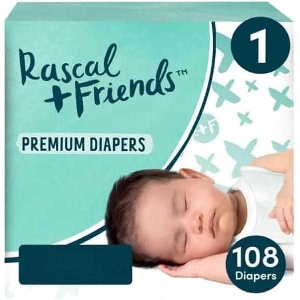 rascal Amazon.com : Rascal + Friends Premium Diapers, Size 1, 108 Count