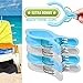 Cruise Luggage Tags Tags for Traveling - Durable PVC e-Tag Holders - Bounce Beach Towel Clips (Clear 8pack)