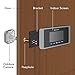 Eques Greeter Digital Door Viewer & Doorbell - LCD Security Camera Monitor 165° Wide Angle Lens - Video Record Photo Shooting - No APP - No Motion Sensor - Peephole Needed (Space Gray)