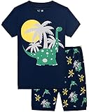 Boys Short Pajamas Set Children Dinosaur PJs Kids Cotton Sleepwear