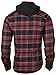 9 Crowns Men's Lightweight Hoodie Plaid Flannel Shirt