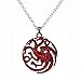 LUREME Vintage Hollow Out Dragon Pendant Costume Necklace (nl005382)