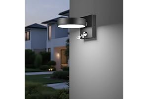2025 NEW Motion Sensor Outdoor Lights 360° Adjustable Aluminum Outdoor Wall Sconce,1500LM LED Porch Light,Exterior Lighting f