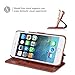 TANNC iPhone 8 Plus Wallet Case, iPhone 7 Plus Case, Flip Leather Phone Case [Screen Protector Included] [Layered Dandy] [Card Slot] [Kickstand] - for iPhone 8 Plus and iPhone 7 Plus - Brown
