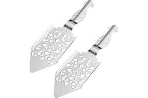Garneck 2 Pcs Stainless Steel Absinthe Spoons Multi-Function Bar Accessories with Hollow Sugar Cube Filter