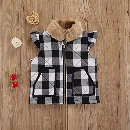Ayalinggo Toddler Baby Girls Boys Winter Warm Vest Clothes Buffalo
