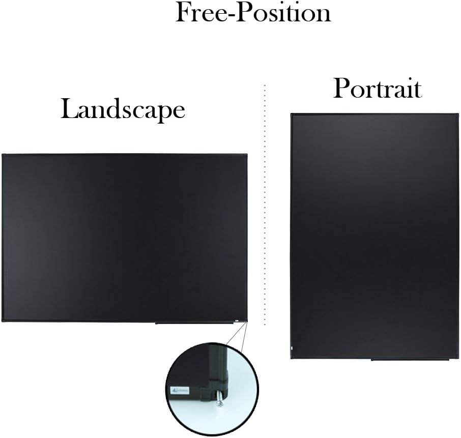 Lockways 36" x 24" Magnetic Chalkboard Black Board, Magnetic Bulletin Blackboard| Wall Mounted Message Presentation Memo Board 3 x 2 Feet : Office Products