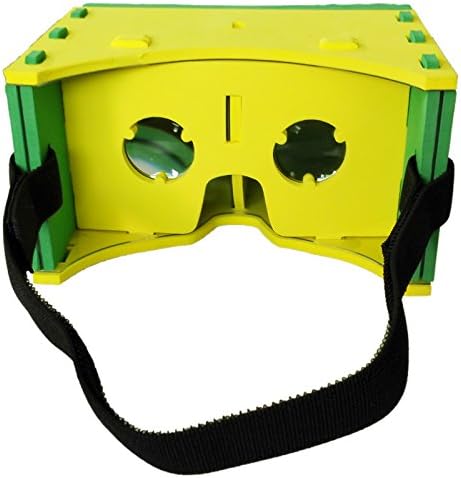 Google's Cardboard with Headstrap Soft Foam Virtual Reality Headset for iPhone and Android Lightweight and Comfortable Easy to Setup