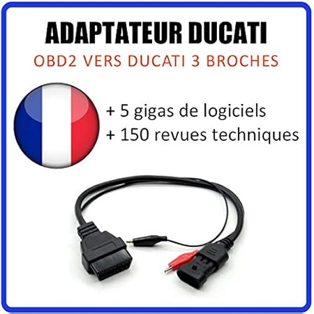 MISTER DIAGNOSTIC Adapter Ducati 3-polig auf OBD2