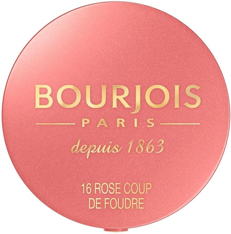 Bourjois Little Round Pot Blusher 16 Rose Coup de Foudre Pink Box with Mirror