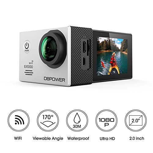 Dbpower Db0776 Ex5000 Action Camera Wi Fi 1080p Hd Sport