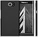 kwmobile Case Compatible with BlackBerry Priv - Hard Plastic Anti Slip Grip Shockproof Phone Cover - Black Matte