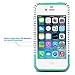 ULAK iPhone 4S Case,iPhone 4 Case, Dual Layer Hybrid Slim Hard Case for iPhone 4S & iPhone 4 with Hard PC Cover and Soft Inner TPU (Minimal Mint Stripes)