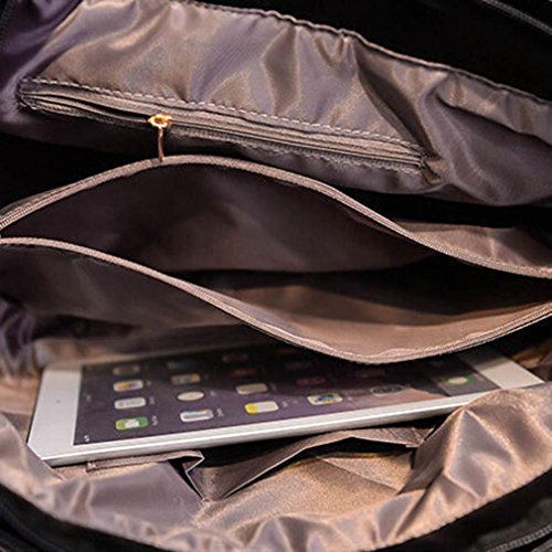 Todaies Hot Sale!Women's Leather Tassels Handbag Shoulder Messenger Bag Ladies Satchel Tote Bags 6 Colors 2018 (43cm(L)31(H)13cm(W), Black) - Thumbnail 5