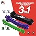 FX FFEXS Premium Elastic Bodybuilding and Sport, Resistance Band for Pulling, Crossfit, Fitness, 3 Resistance Levels, Men and Women, (Pack of 3 Elastics)