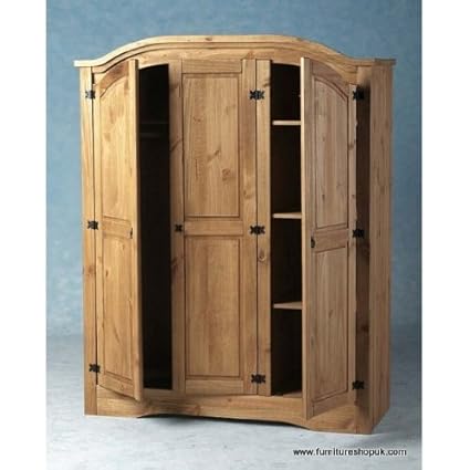 Home Zone Corona 3 Door Wardrobe Amazon Co Uk Kitchen Home