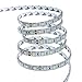 ALITOVE 32.8ft 5050 White LED Flexible Strip Light DC24V IP65 Waterproof 10M 600 LEDs LED Rope Light Strips 60LEDs/M for Home Garden Commercial Area Lighting
