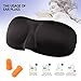 Kfine 3D Sleep Mask and Ear Plugs for Sleeping Contoured Shape Ultra lightweight & Comfortable Eye Mask