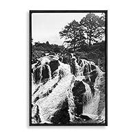 Framed Canvas Wall Art Waterfall Canvas Prints Home Artwork Decoration for Living Room,Bedroom - 16x24 inches