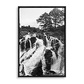 Framed Canvas Wall Art Waterfall Canvas Prints Home Artwork Decoration for Living Room,Bedroom - 16x24 inches